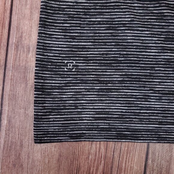 Lululemon Mens XL Metal Vent Tech Long Sleeve Shirt Blue Black Striped Athletic - Picture 6 of 11
